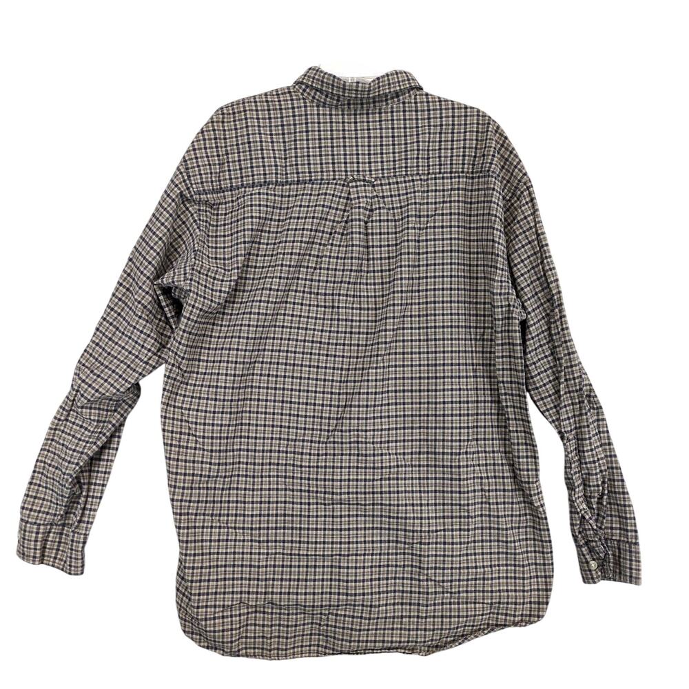 Columbia Men's XXL Brown Black Plaid Flannel Button Down Long Sleeve Shirt Chore - Picture 3 of 6